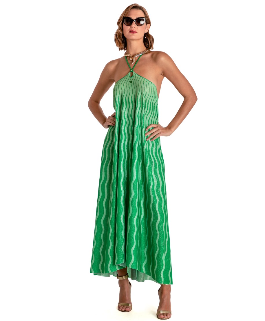 Abito Pareo Lungo Stampa Tiger Sun