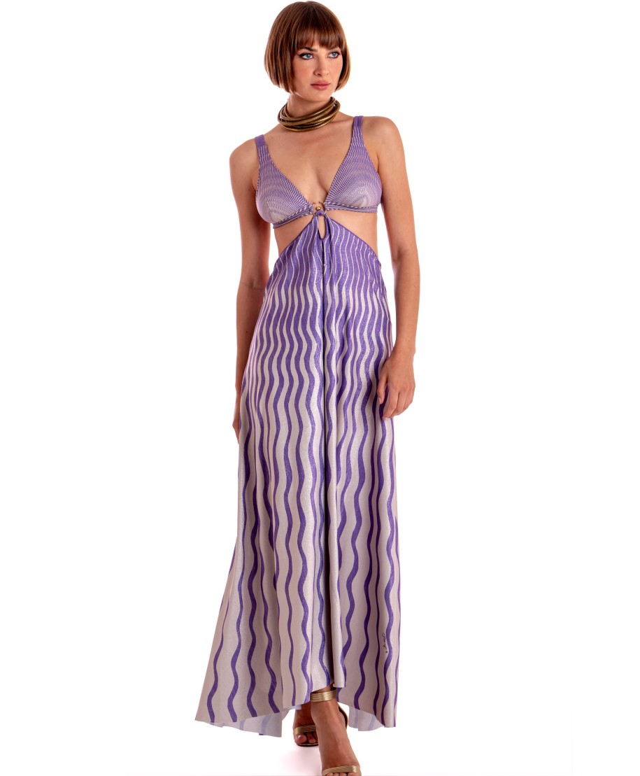 Long Pareo Dress Tiger Sun Print