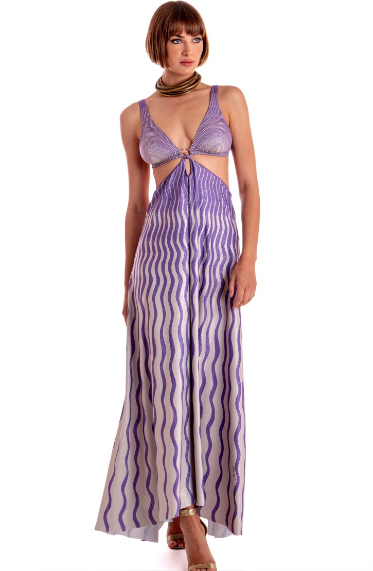 Long Pareo Dress Tiger Sun Print