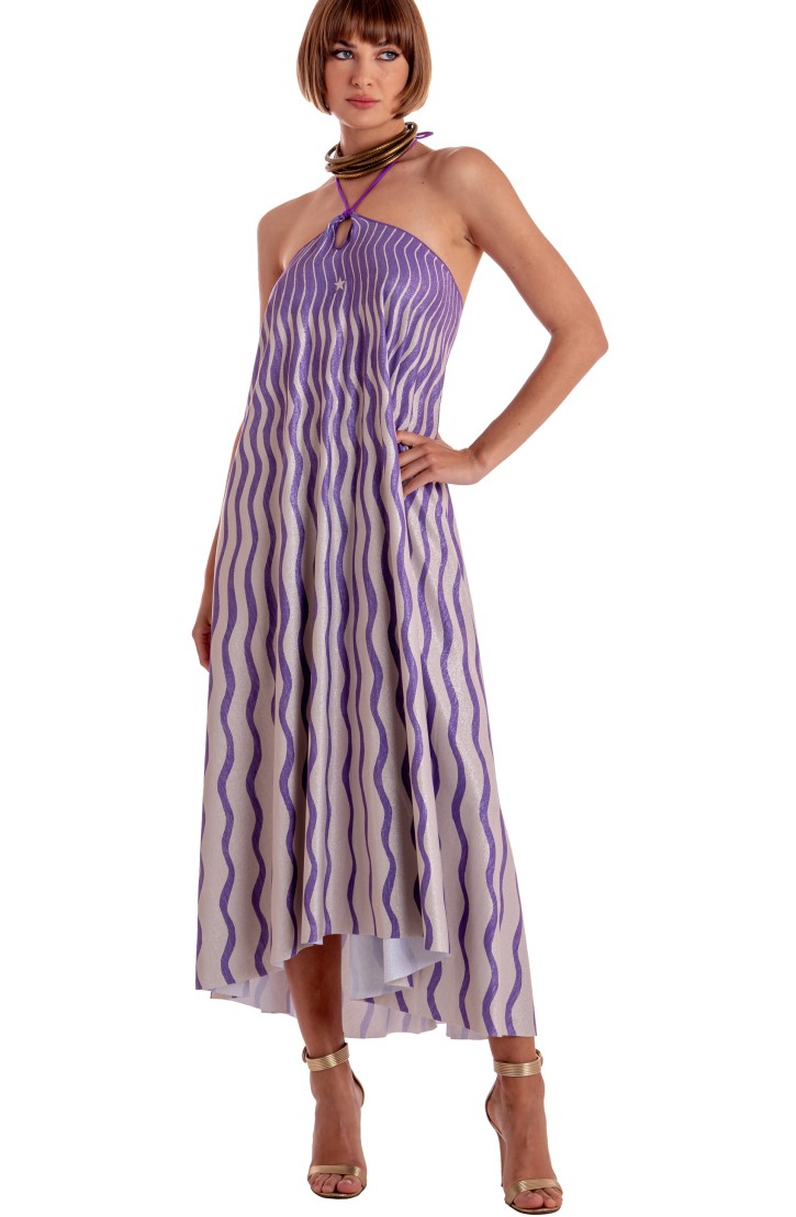 Long Pareo Dress Tiger Sun Print