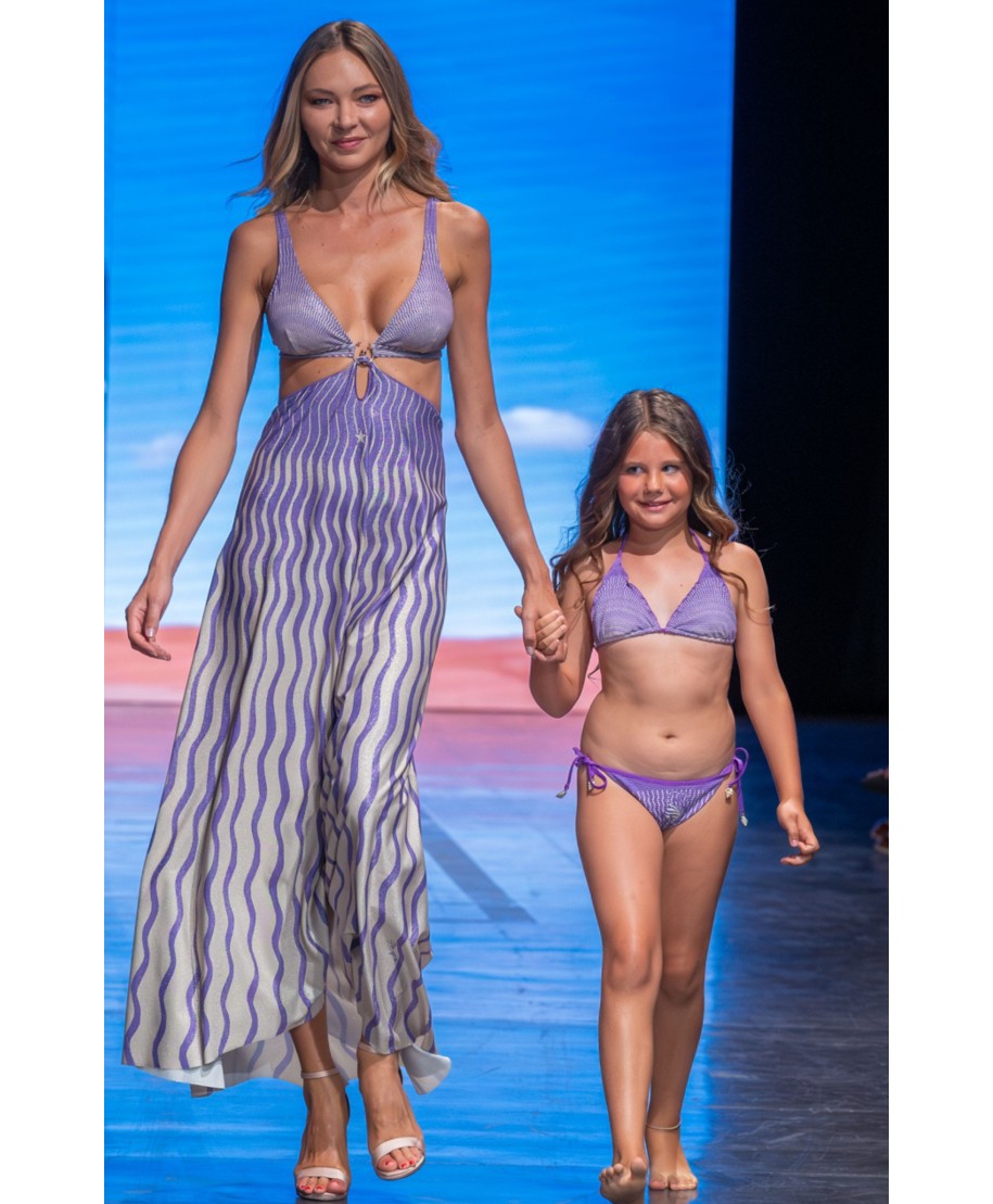 Long Pareo Dress Tiger Sun Print