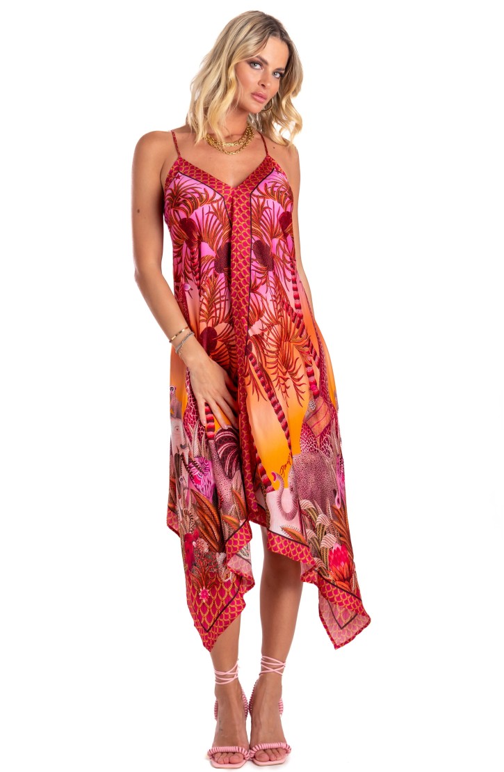 Abito Foulard Palm Paradise