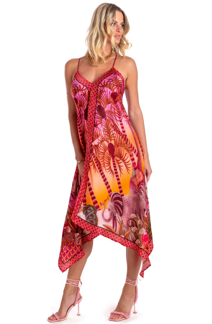Abito Foulard Palm Paradise