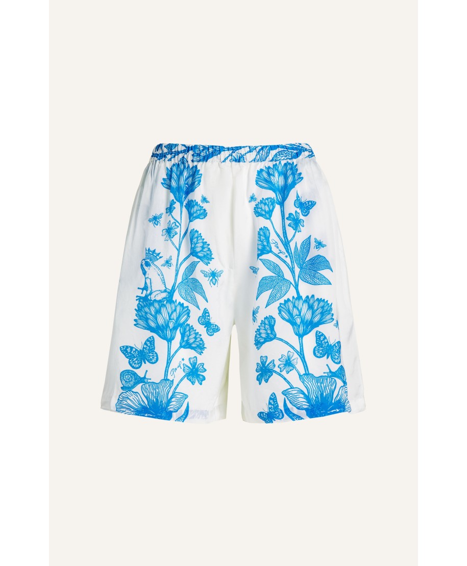 Short Viscosa Satin Principe Azzurro