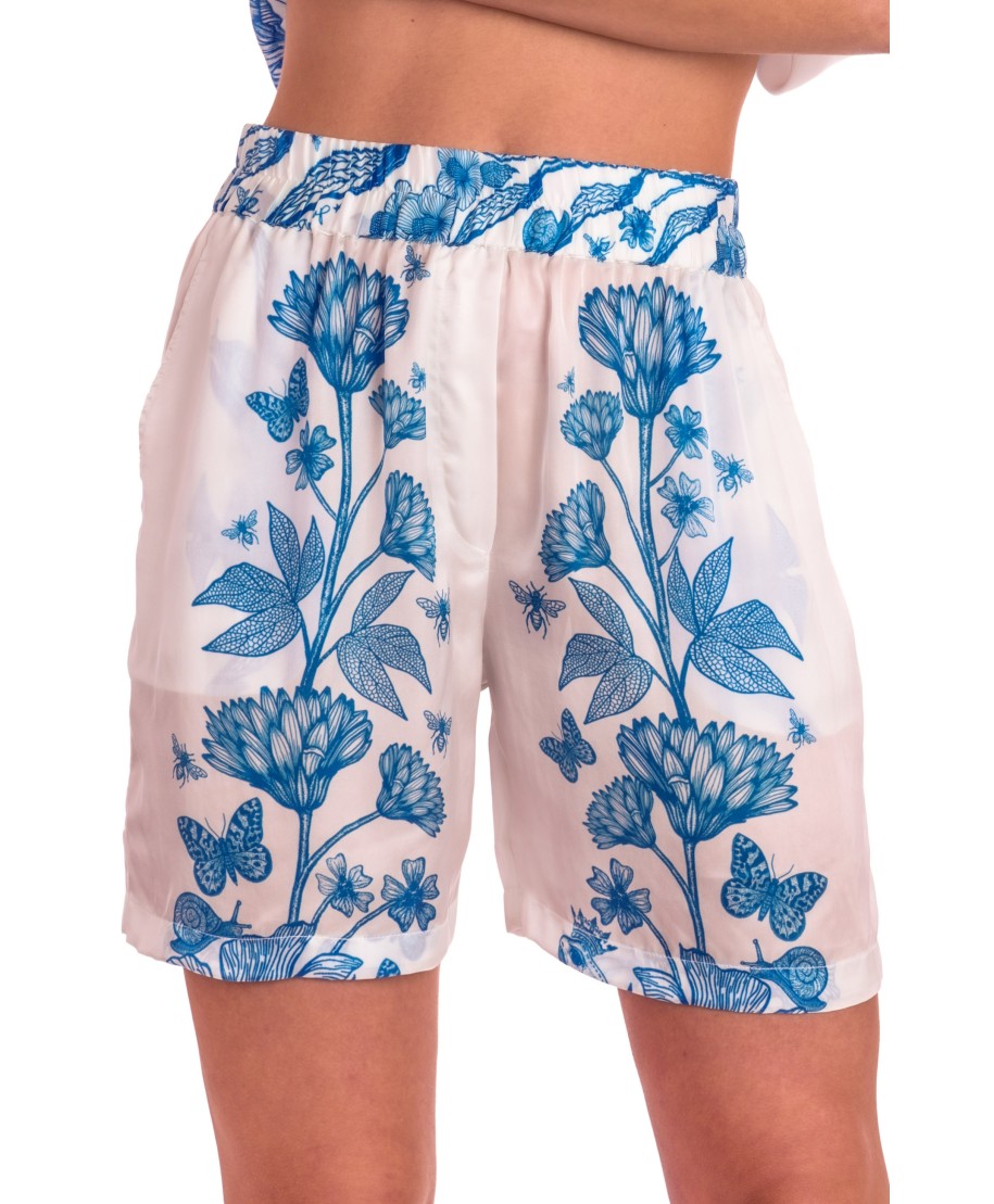 Short Viscosa Satin Principe Azzurro