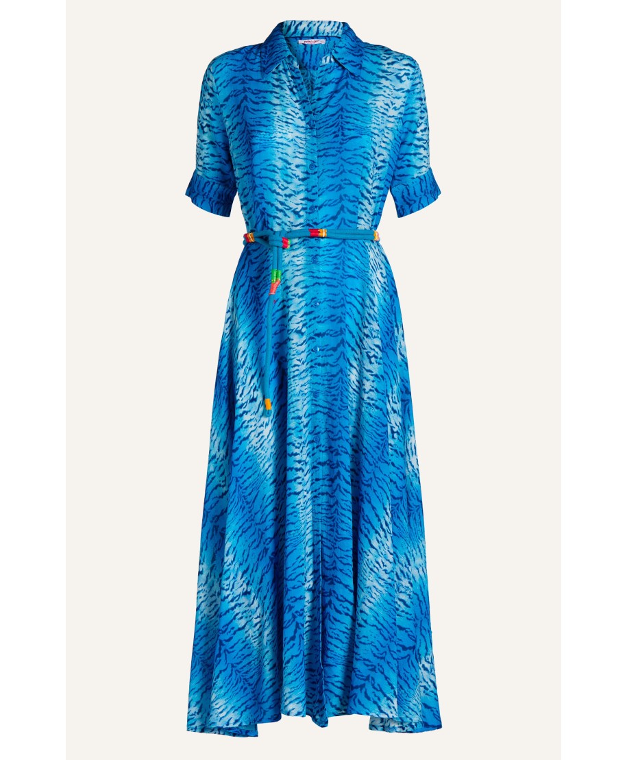 Viscose Muslin Chemisier Tiger Print