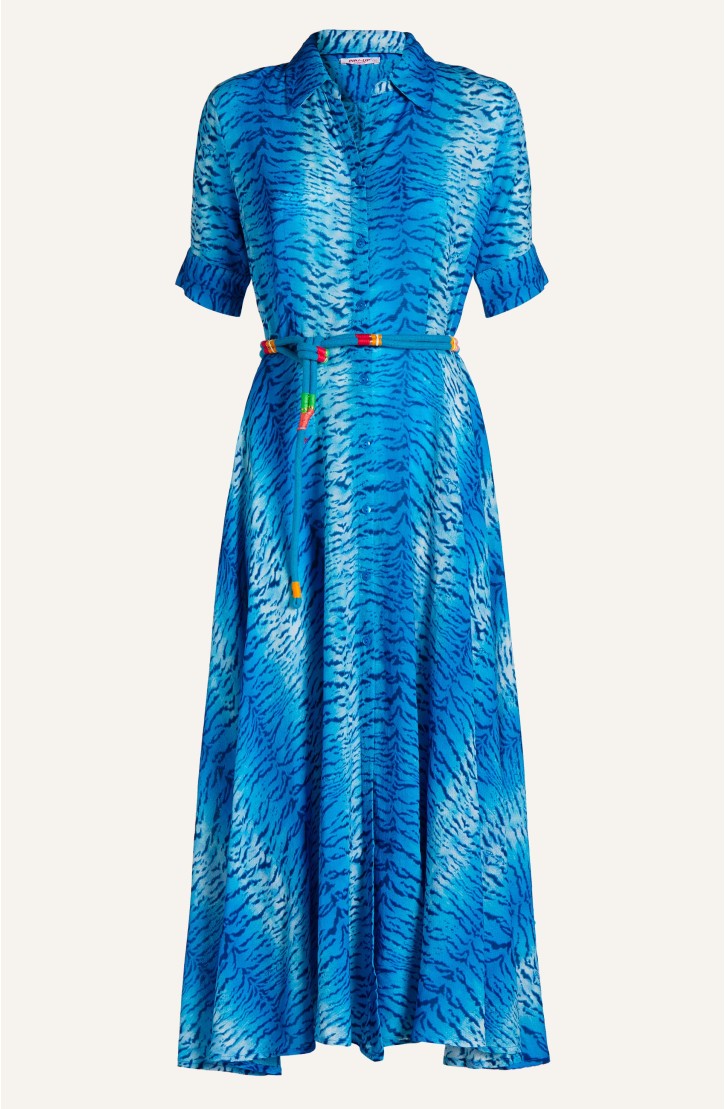 Viscose Muslin Chemisier Tiger Print
