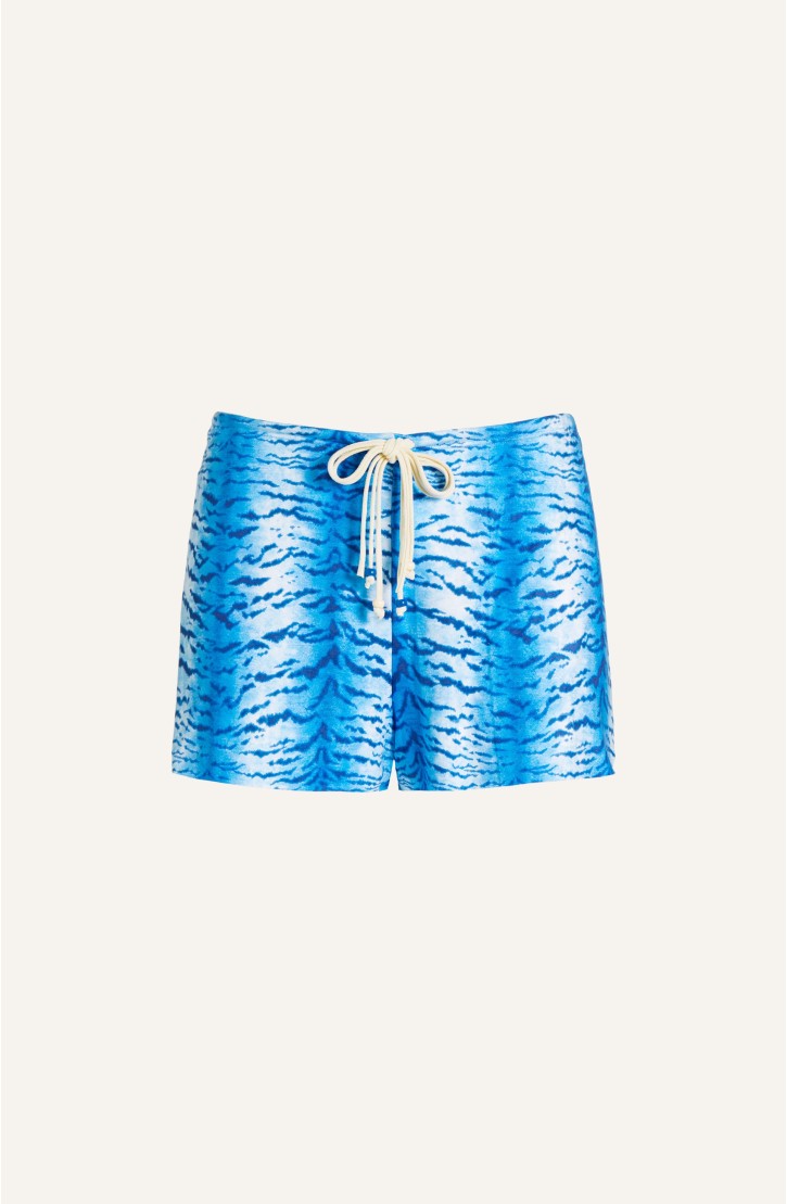 Short Simil Suade Tiger Print