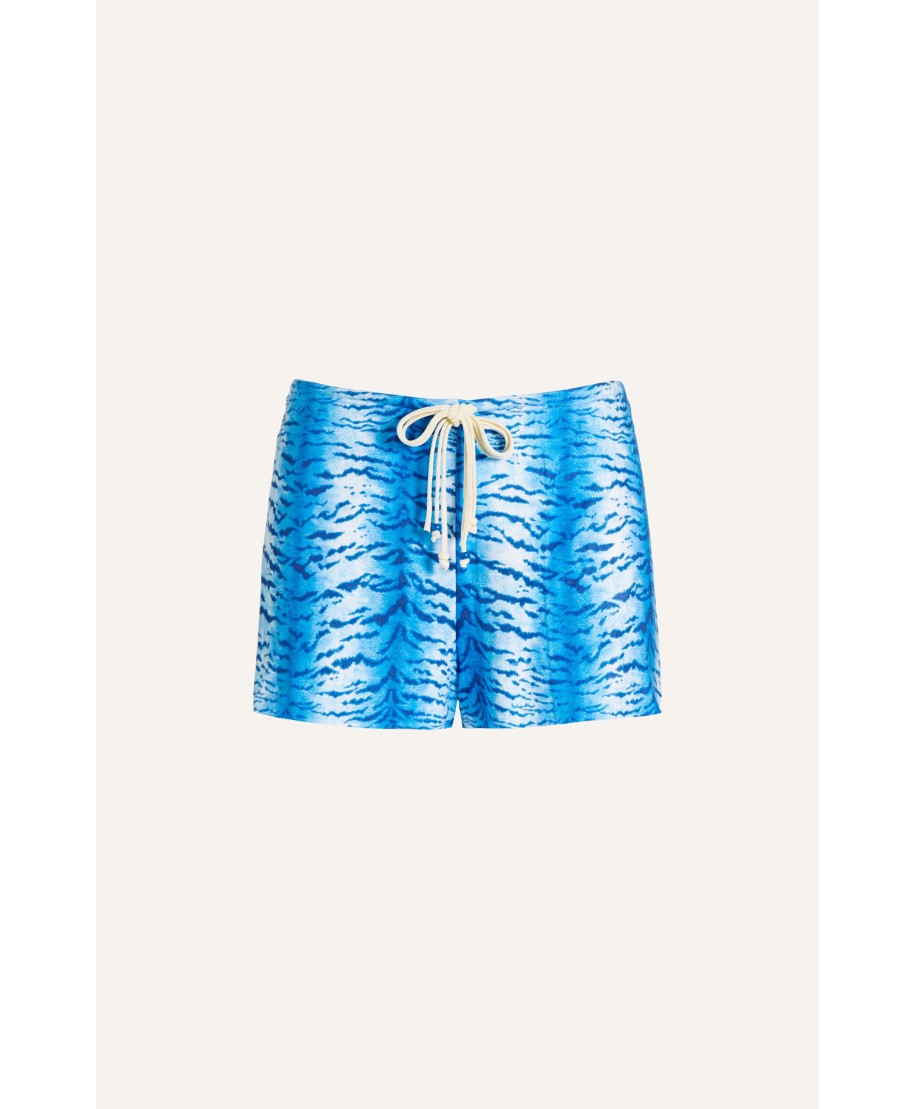 Short Simil Suade Tiger Print