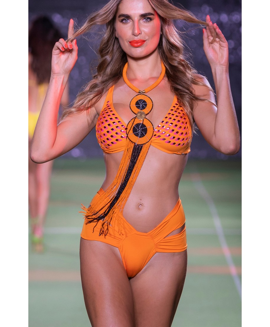 Bikini Brassiere Mirrors Laser Solid Colour