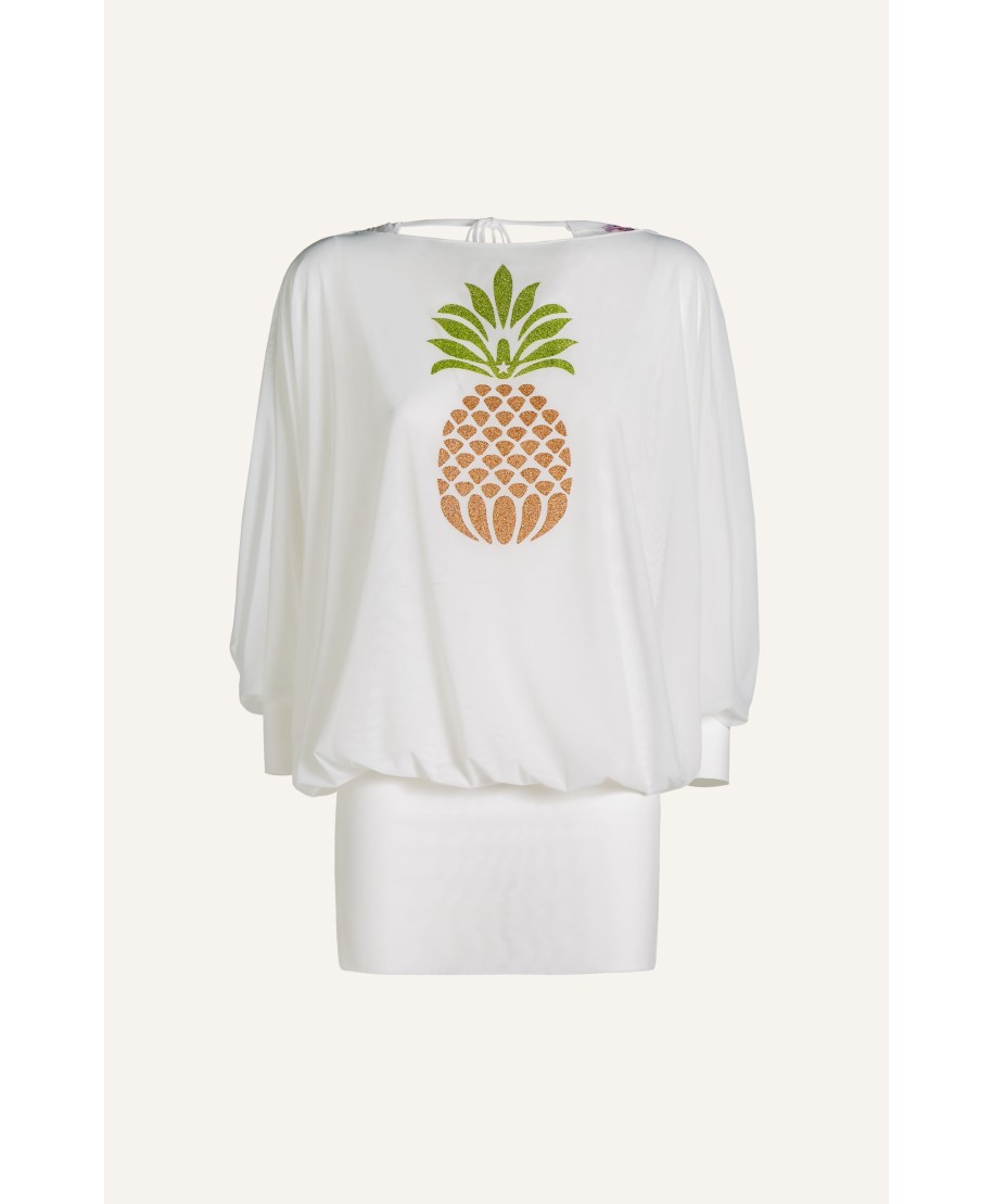 Tubino Tulle Ananas Lurex