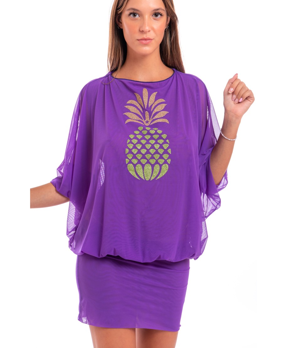 Tubino Tulle Ananas Lurex