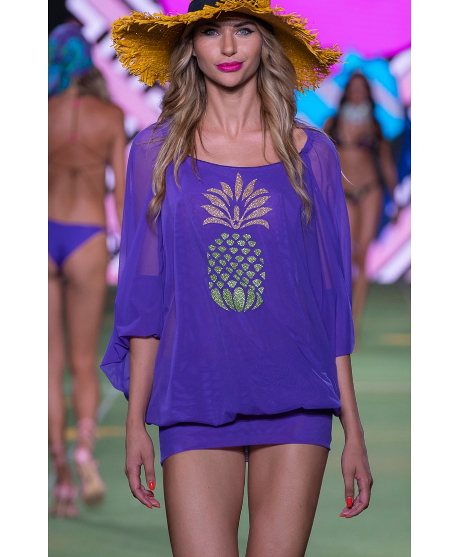 Tubino Tulle Ananas Lurex