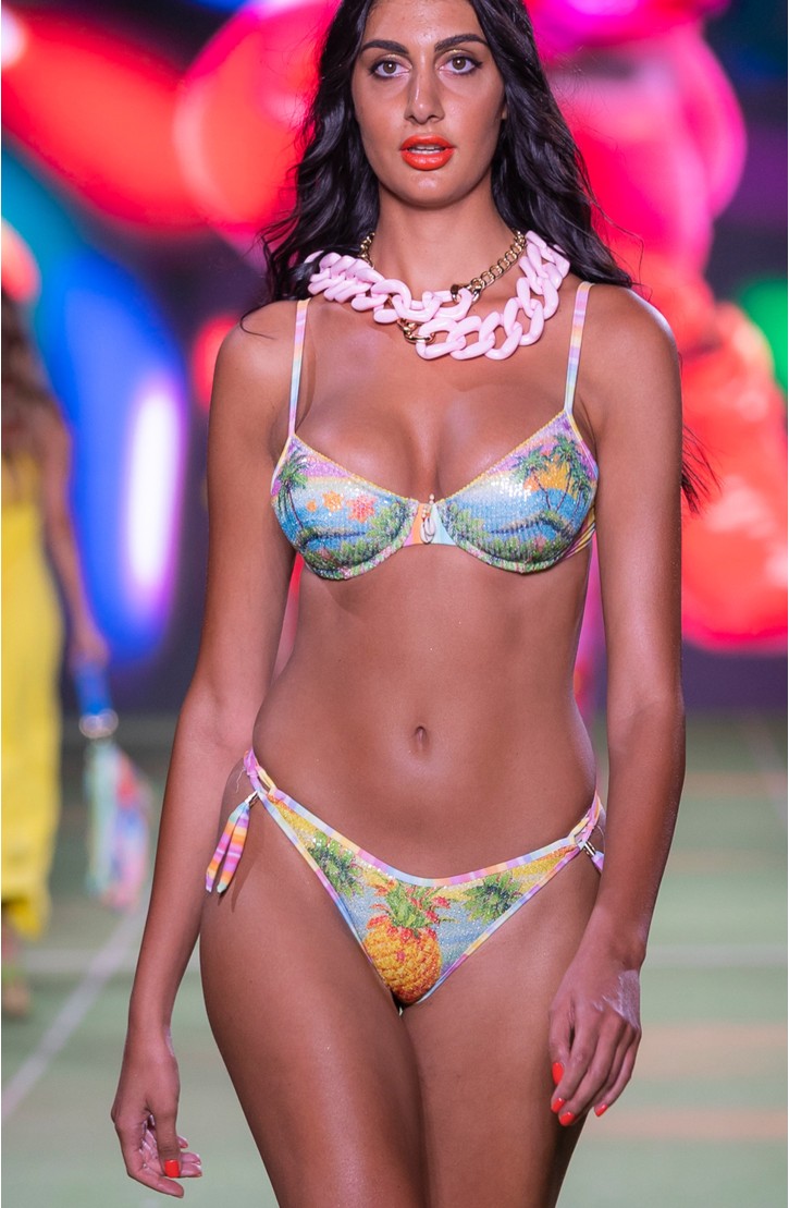 Bikini Balconcino Ferretto Paillettes Hawaii