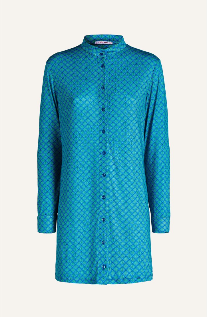 Scale Print Jersey Chemisier