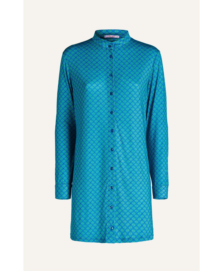 Scale Print Jersey Chemisier