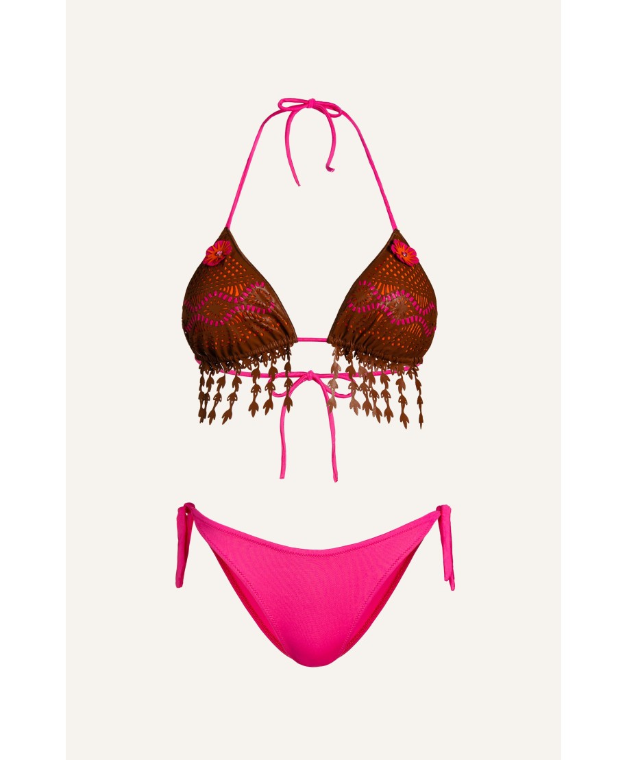 Bikini Triangolo Laser Fiori