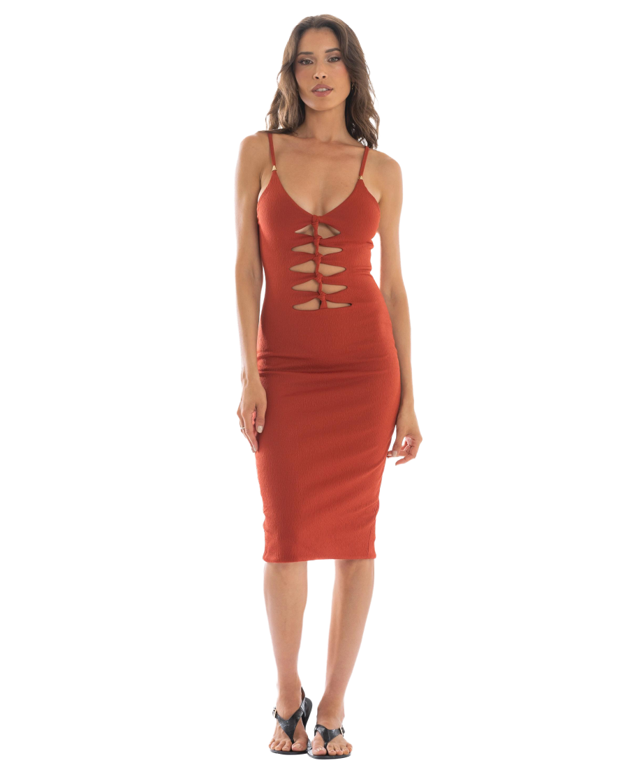 Interwoven Knots Sheath Dress