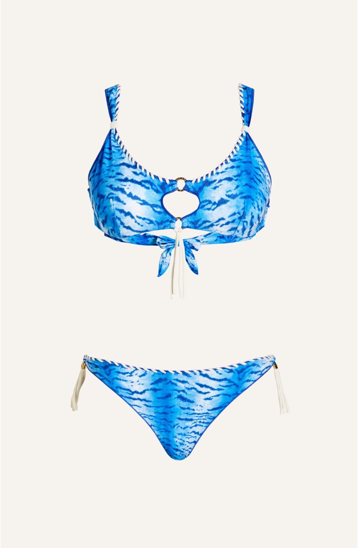 Bikini Brassiere Tigre Ricamo