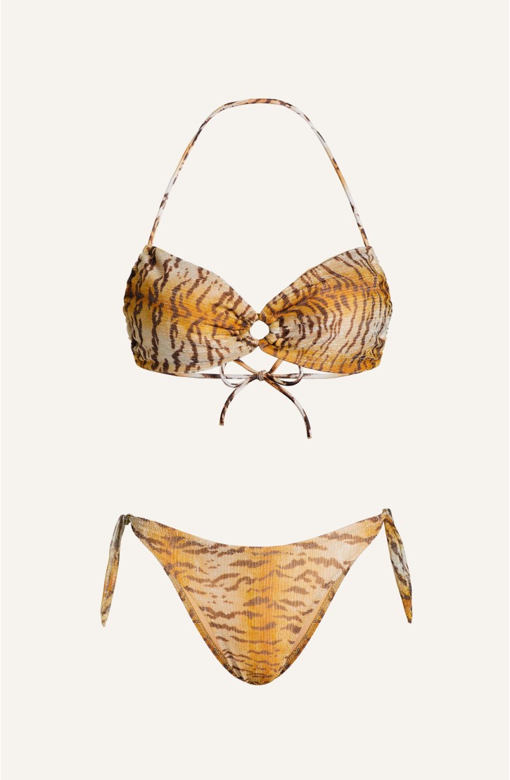 Bikini Fascia Crepon Lamè Tigre