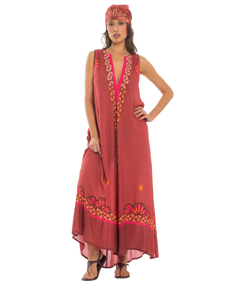 Tribal Sea Long Dress