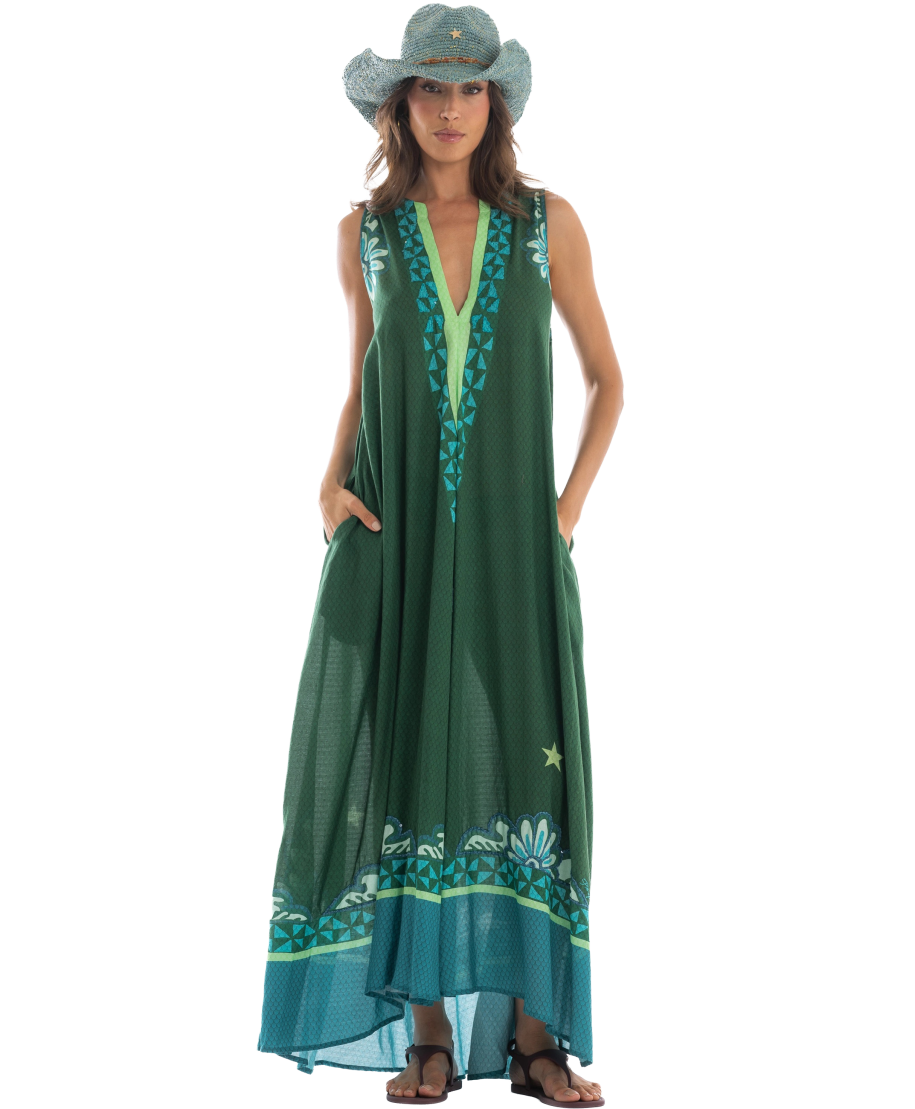 Tribal Sea Long Dress