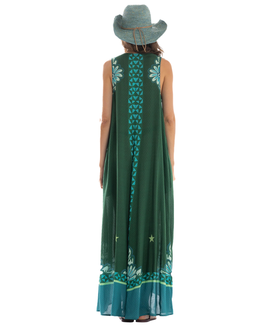 Abito Lungo Tribal Sea