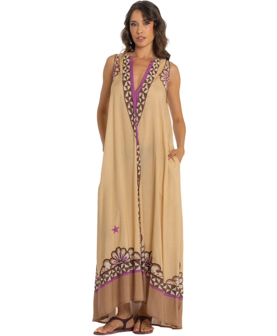Tribal Sea Long Dress