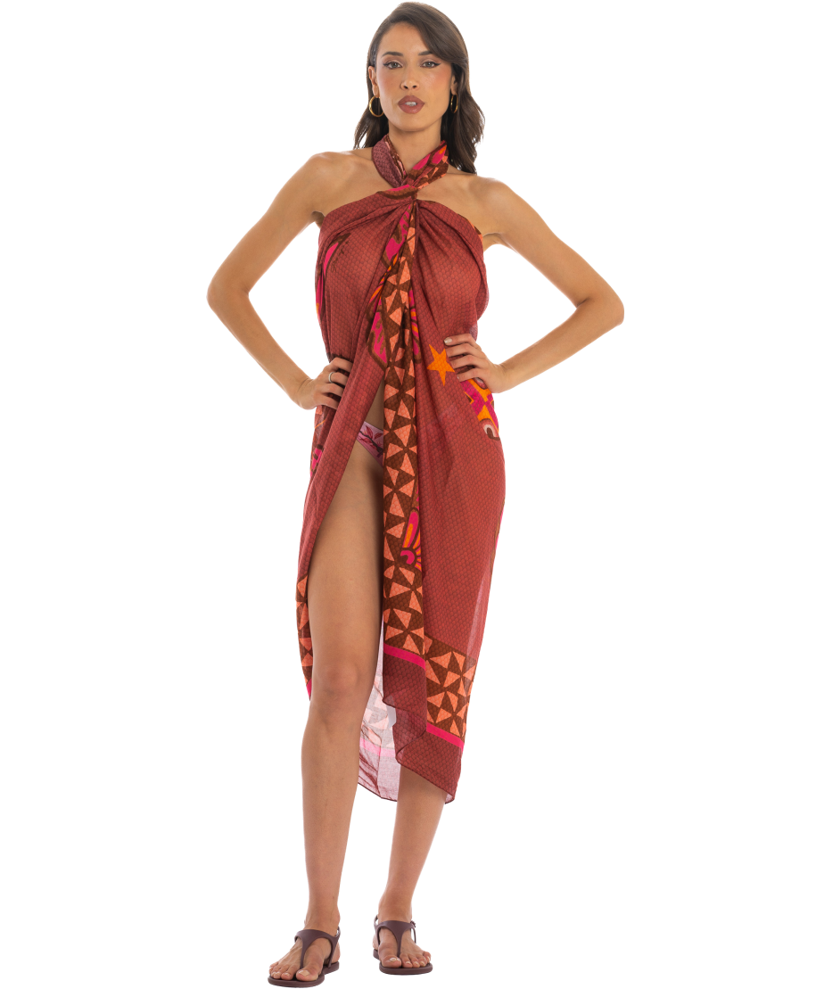 Tribal Sea pareo towel