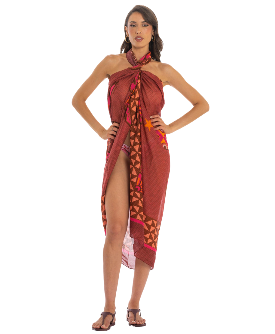 Tribal Sea pareo towel