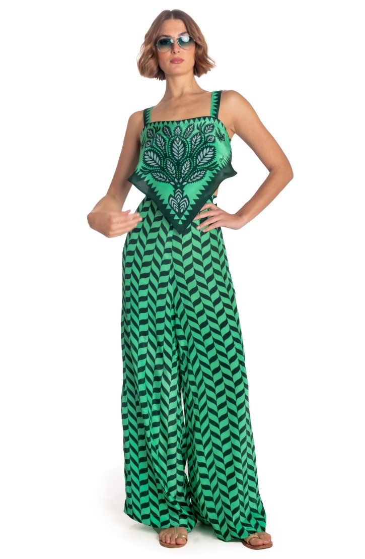 Long Jumpsuit Print Beautiful Tree