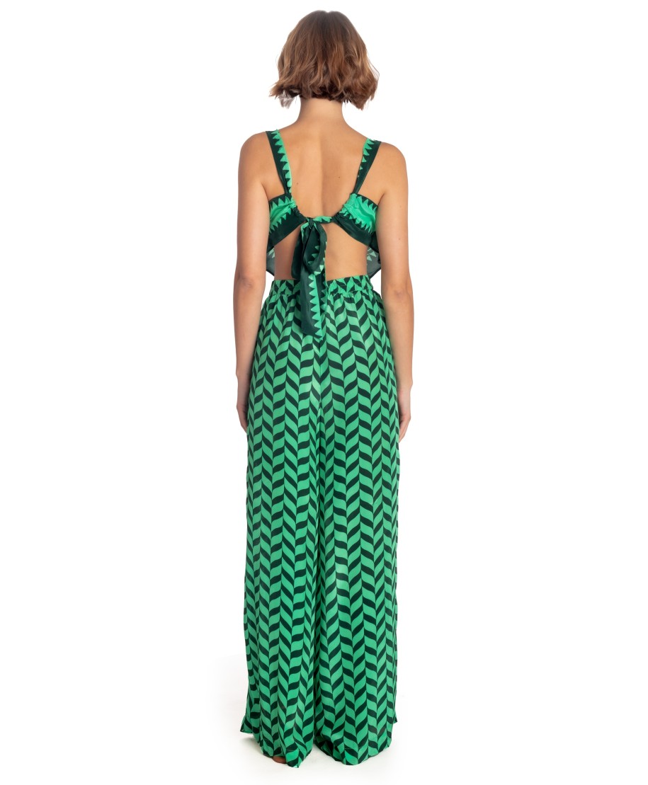 Long Jumpsuit Print Beautiful Tree