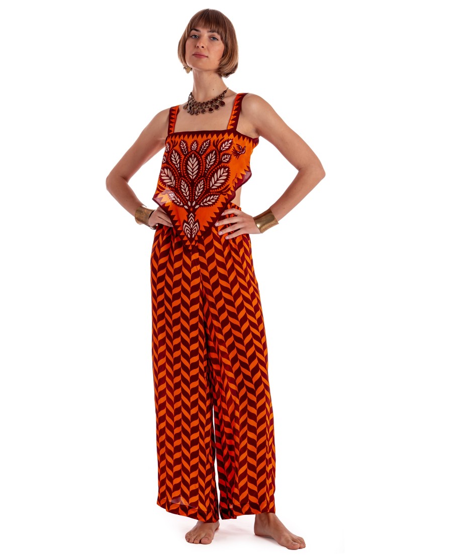 Long Jumpsuit Print Beautiful Tree