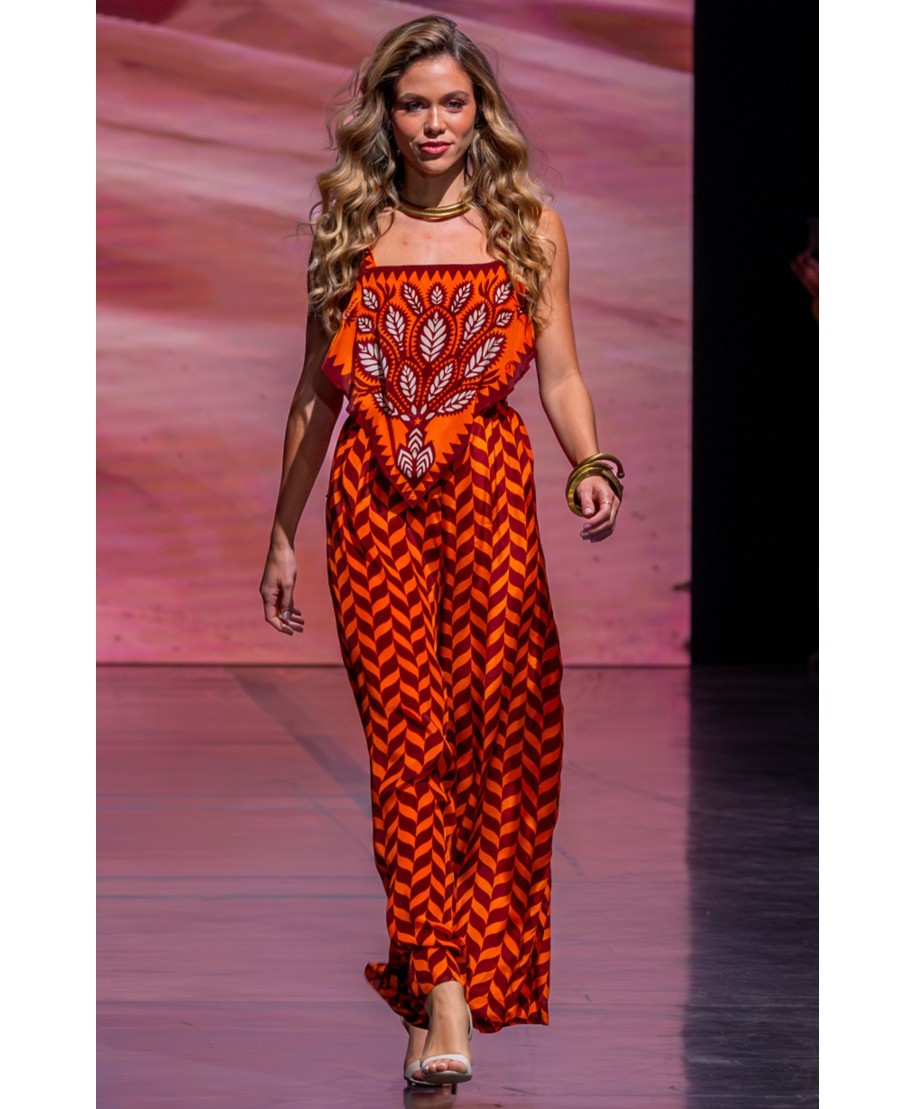 Long Jumpsuit Print Beautiful Tree