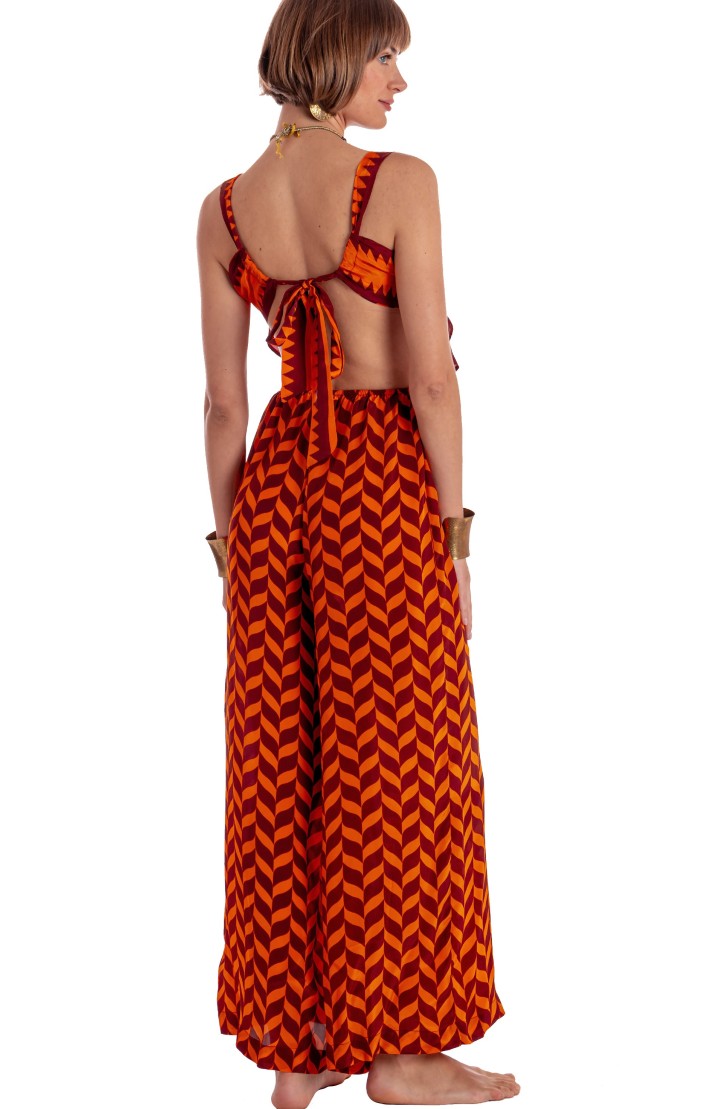 Long Jumpsuit Print Beautiful Tree