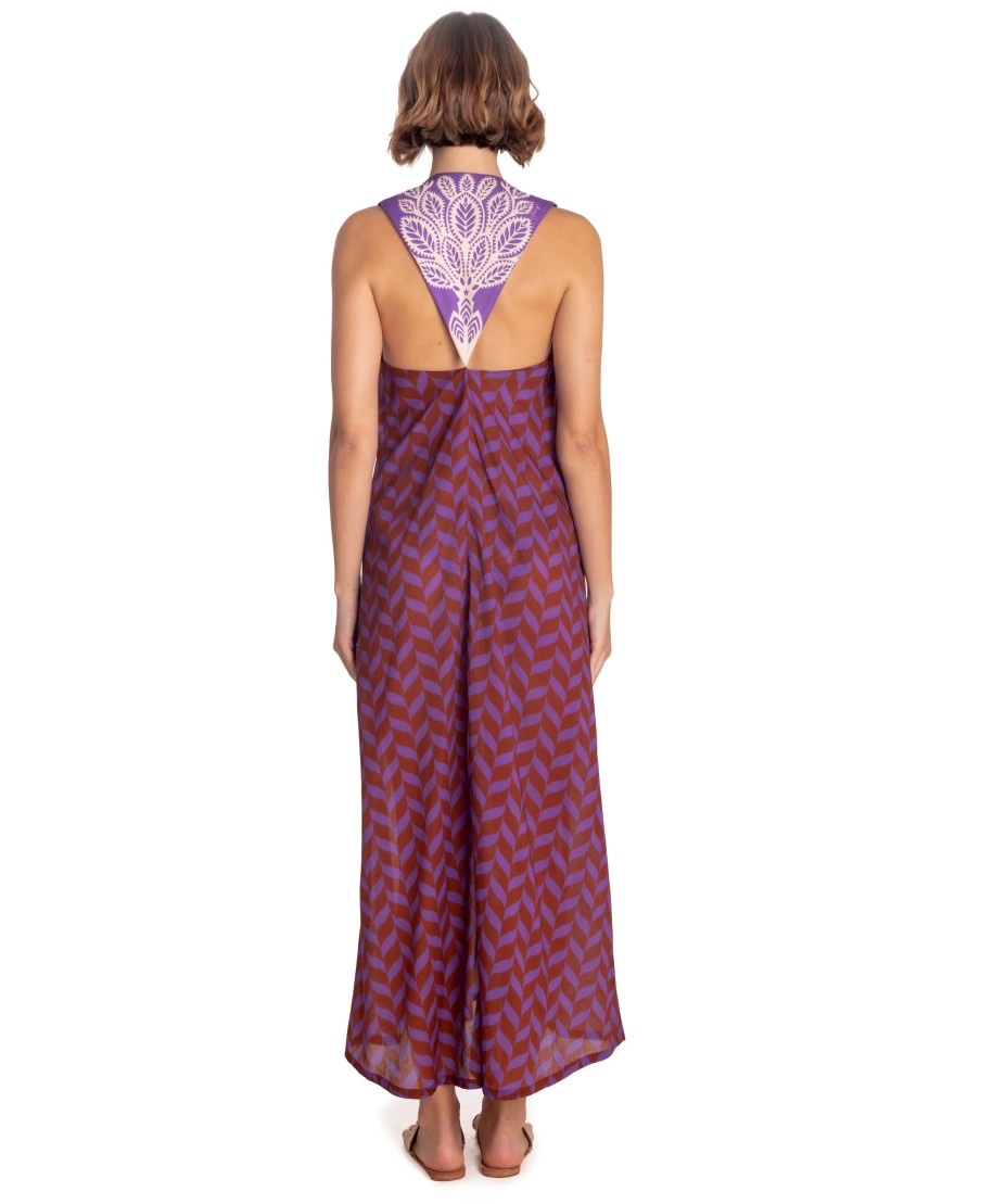 Long Vest Dress Beautiful Tree Print