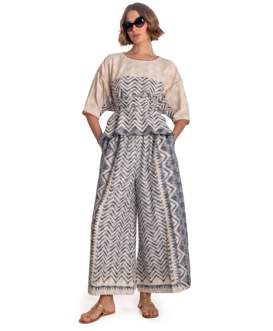 PALAZZO PANTS BEAUTIFUL TREE PRINT