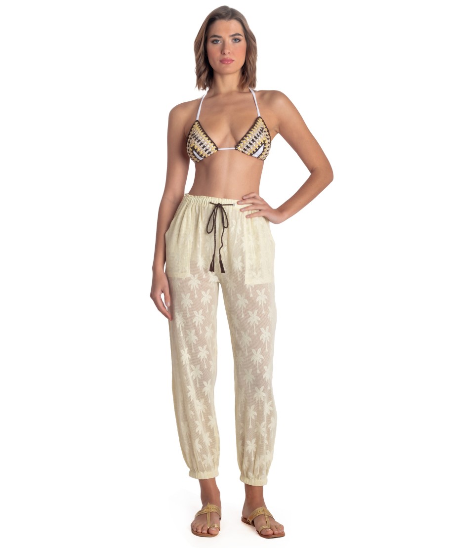 Pants Palm Embroidery