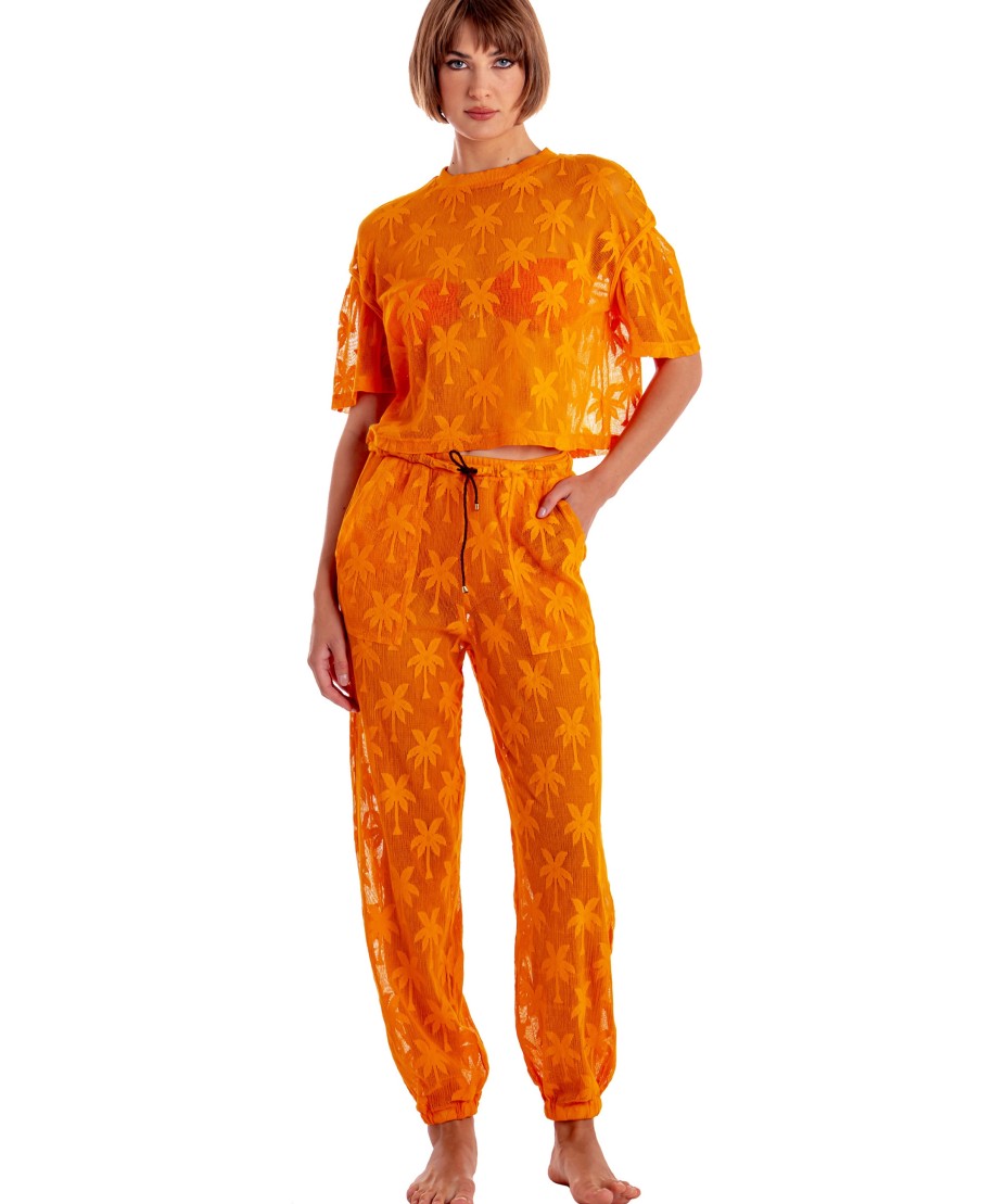 Pantalone Ricamo Palme