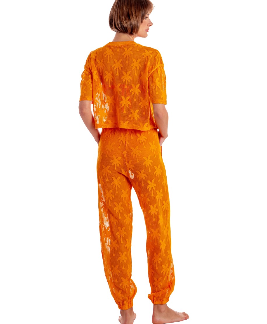 Pantalone Ricamo Palme