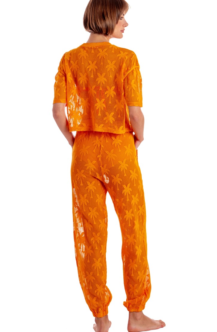 Pants Palm Embroidery