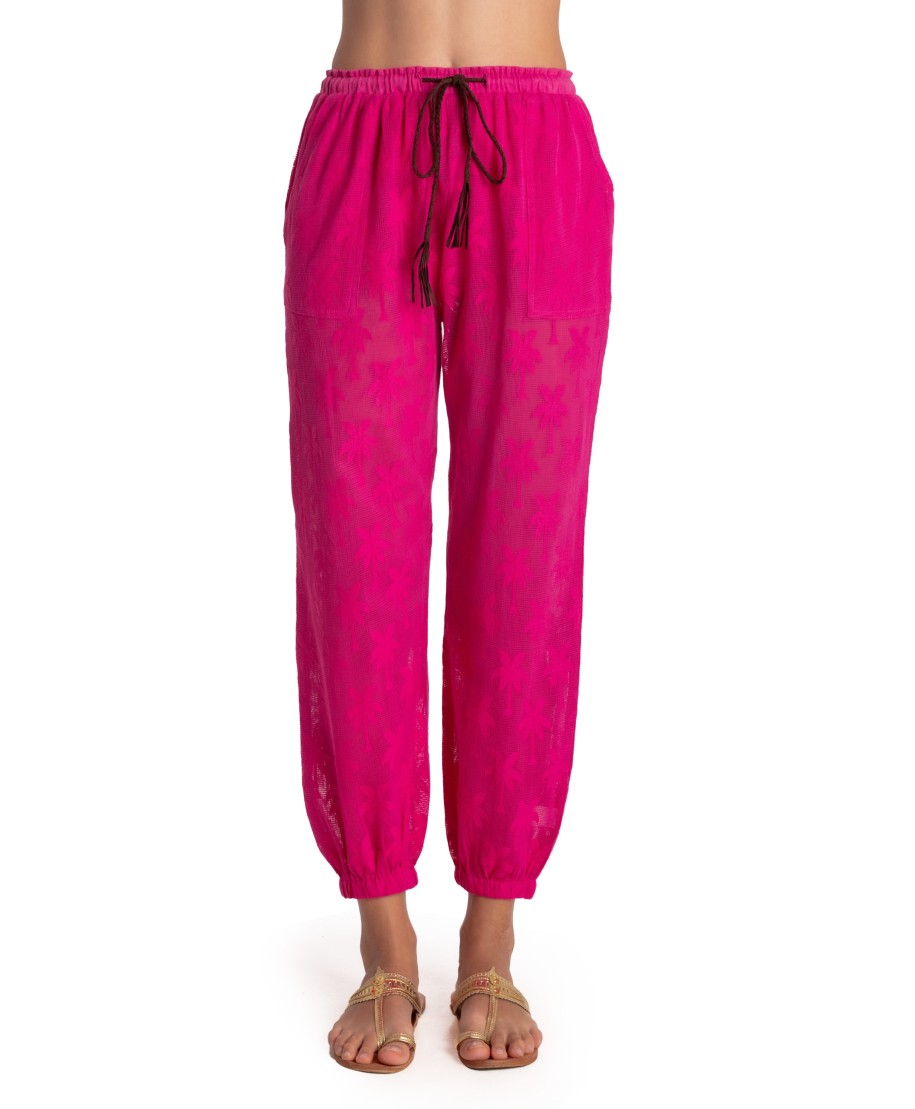 Pantalone Ricamo Palme