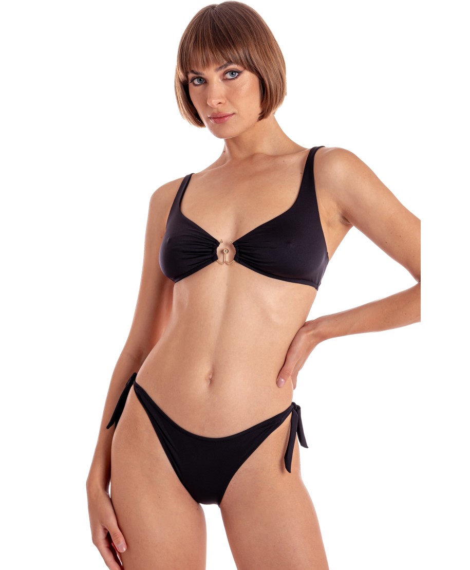 Bikini Brassiere Con Accessorio Tinta Unita