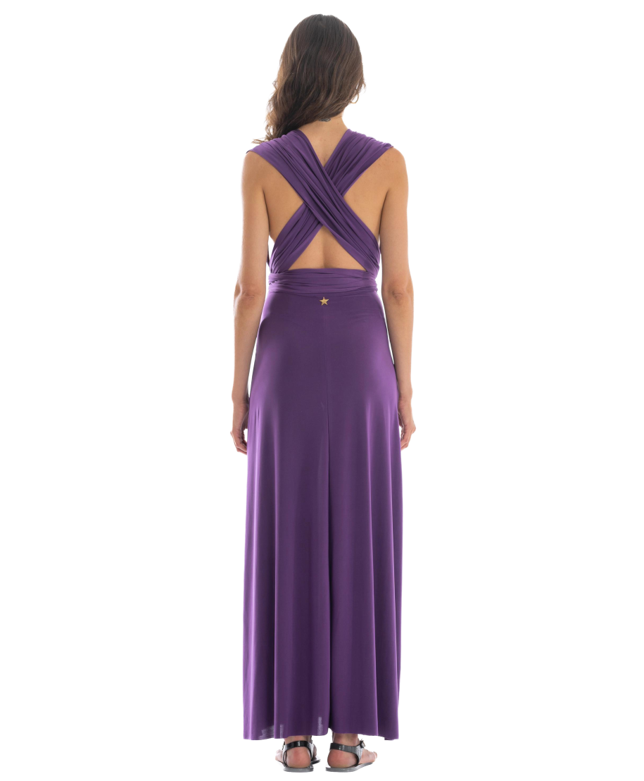 Transformable Long Dress Solid Color