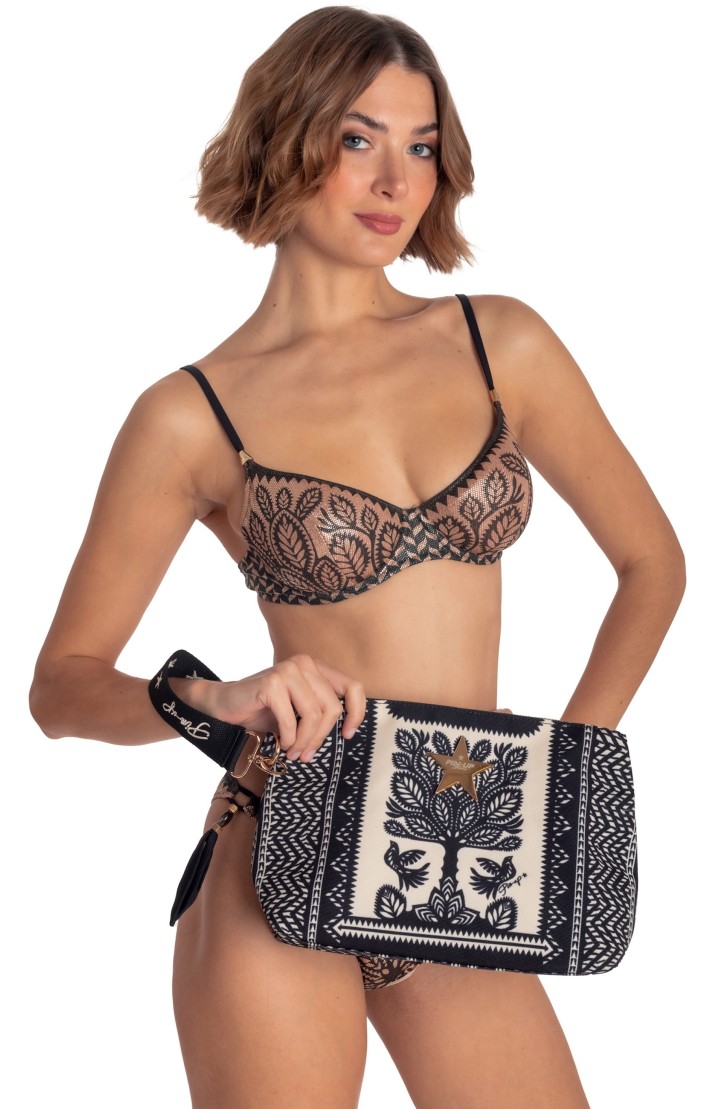 CLUTCH BAG BEAUTIFUL TREE PRINT