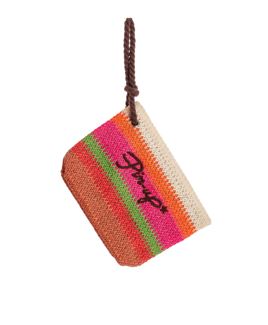 POCHETTE RAFIA MULTICOLORE
