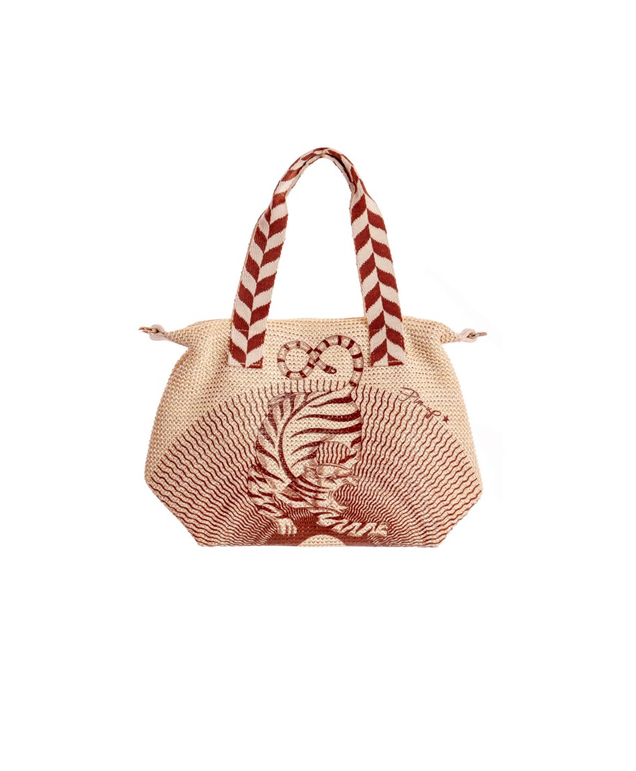 BORSA PICCOLA STAMPA TIGER SUN