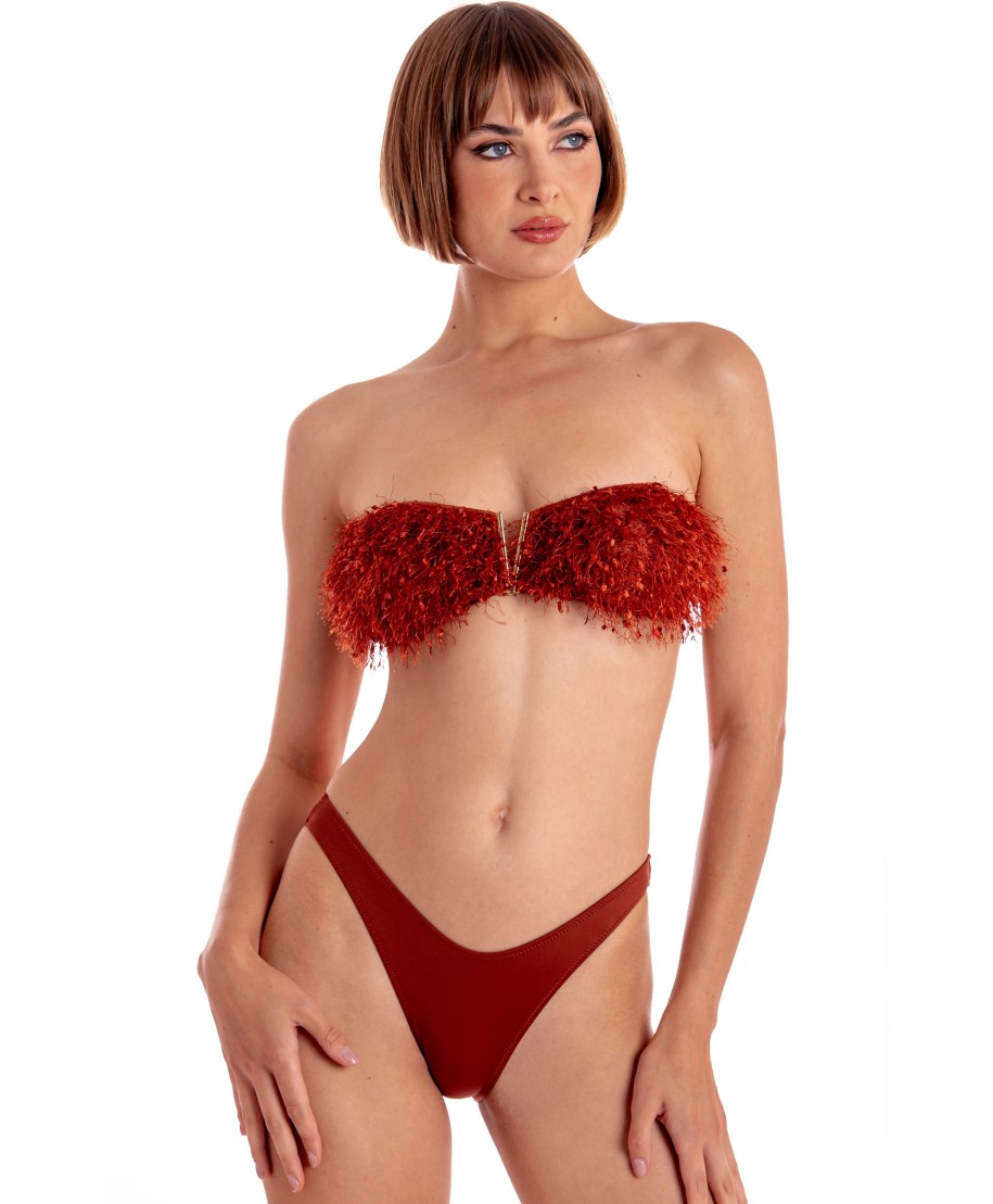 PLUMAGE PADDED BIKINI BANDEAU