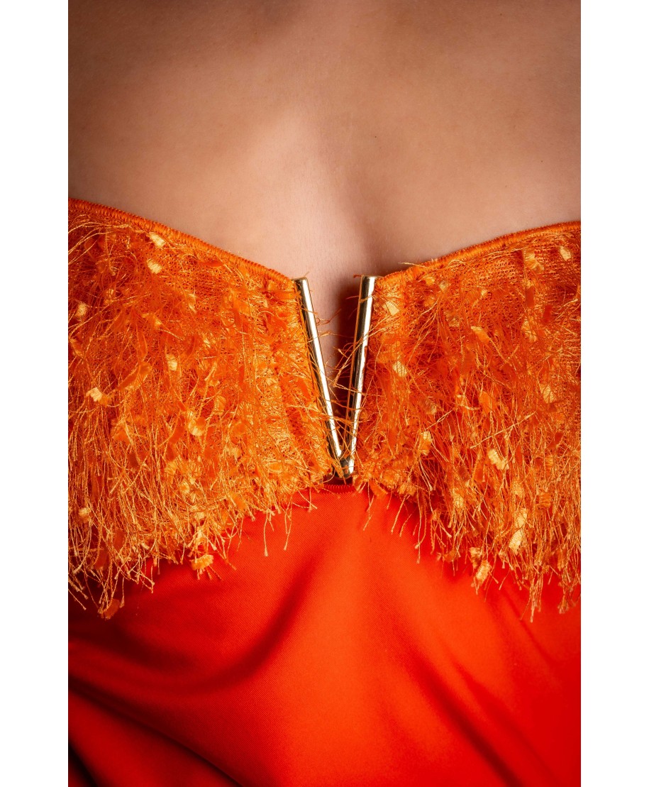 MINI ABITO TUBINO FASCIA PLUMAGE