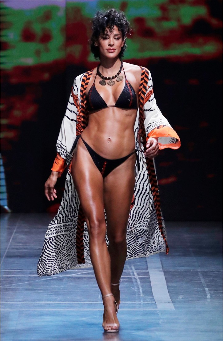 TRIANGLE PADDED BIKINI WITH CRYSTALS